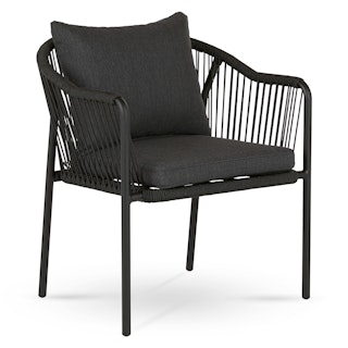 Calicut Outdoor Dining Chair - Coast Black