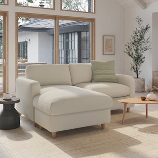 Vati 80" Left Storage Sectional - Buckler Ivory