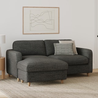 Vati 80" Left Storage Sectional - Napa Charcoal