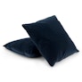 Lucca Velvet Pillow Set - Plush Cascadia Blue