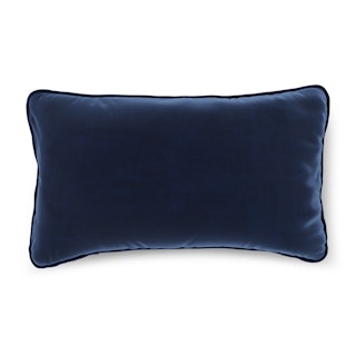 Lucca Velvet Small Pillow - Plush Cascadia Blue