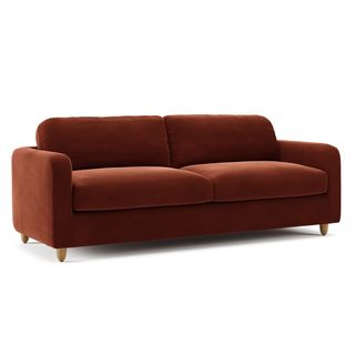 Vati 92" Velvet Sofa - Hale Rust