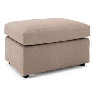 Landry 28" Ottoman - Sandstone Wool Bouclé