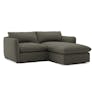 Leigh 86" Reversible Storage Sleeper Sectional - Silver Moss