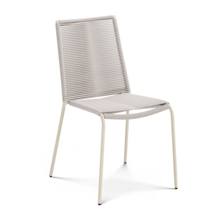 Zina Outdoor Stackable Dining Chair - Taupe