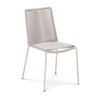 Zina Outdoor Stackable Dining Chair - Taupe