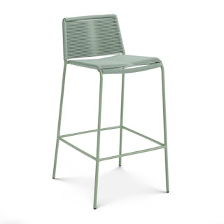 Zina Outdoor Bar Stool - Khaki Green