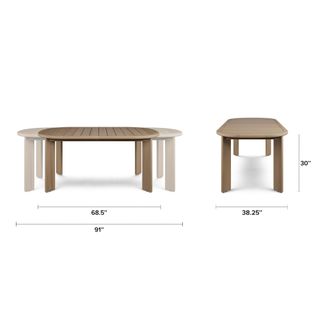 Daphne Extendable Dining Table x Zina Dining Chair Bundle - Primary View 1 of 7 (Click To Zoom).