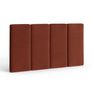 Noel King Velvet Headboard - Hale Rust