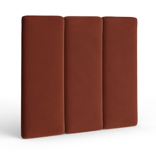 Noel Queen Tall Velvet Headboard -  Hale Rust