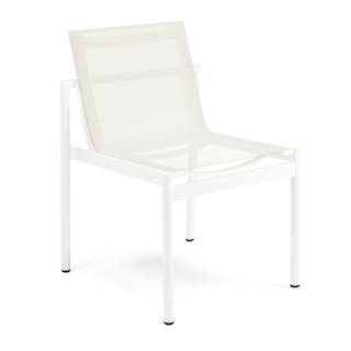 Tola Outdoor Stackable Textilene Dining Chair - White