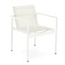 Tola Outdoor Stackable Textilene Dining Armchair - White