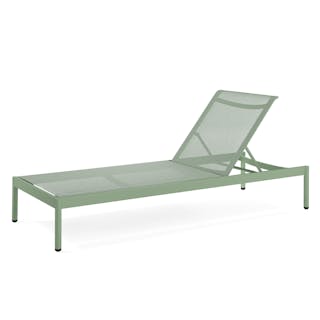 Tola 78" Outdoor Chaise Lounge - Khaki Green