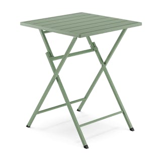 Nina Outdoor Folding Cafe Table - Khaki Green