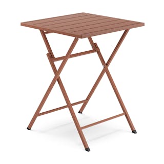 Nina Outdoor Folding Cafe Table - Ochre Brown