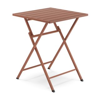 Nina Outdoor Folding Cafe Table - Ochre Brown