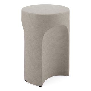 Noah Outdoor Cement Side Table - Gray