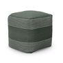 Mika 16" Indoor/Outdoor Pouf - Sea Green