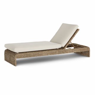 Willa 81" Outdoor Wicker Chaise Lounge - Dravite Ivory
