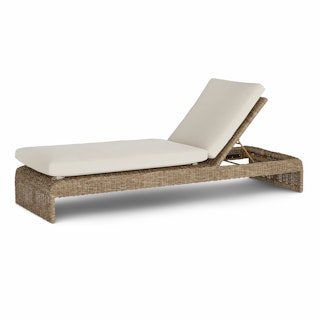 Willa 81" Outdoor Wicker Chaise Lounge - Dravite Ivory