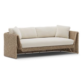 Willa 80" Outdoor Wicker Sofa - Dravite Ivory