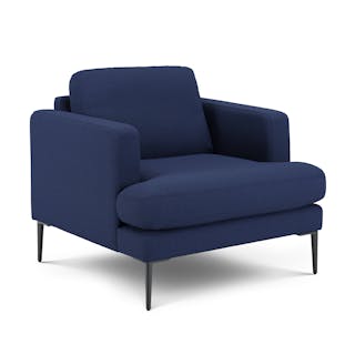 Cillian 36.5" Lounge Chair - Ratine Navy