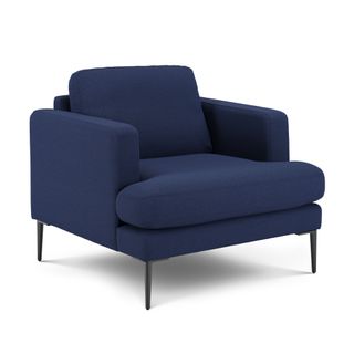Cillian 36.5" Lounge Chair - Ratine Navy