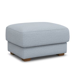 Dawn 36" Ottoman - Silver Light Blue