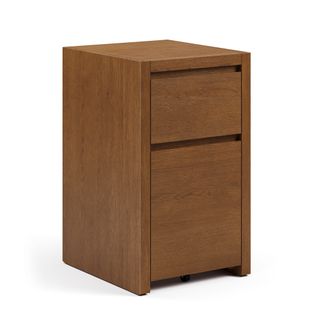 Leif 17.5" Modular File Cabinet - Smoked Oak