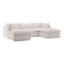 Leigh 121.5" Modular 3-Seater U-Shaped Sectional - Napa White