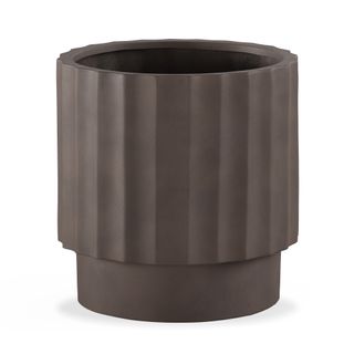 Tera Short Indoor/Outdoor Planter - Chocolate Brown