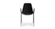 Svelti Pure Black Stackable Dining Armchair - Gallery View 3 of 10.