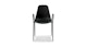 Svelti Pure Black Stackable Dining Armchair - Gallery View 5 of 10.