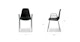 Svelti Pure Black Stackable Dining Armchair - Gallery View 10 of 10.