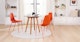 Svelti Begonia Orange Dining Chair - Gallery View 2 of 11.