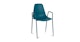 Svelti Deep Cove Teal Stackable Dining Armchair - Gallery View 1 of 11.
