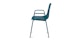 Svelti Deep Cove Teal Stackable Dining Armchair - Gallery View 4 of 11.