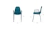 Svelti Deep Cove Teal Stackable Dining Armchair - Gallery View 11 of 11.