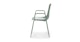 Svelti Aloe Green Stackable Dining Armchair - Gallery View 4 of 10.