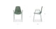 Svelti Aloe Green Stackable Dining Armchair - Gallery View 10 of 10.