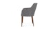 Feast Gravel Gray Dining Chair - Gallery View 4 of 11.