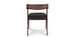 Zola Black Leather Dining Chair - Gallery View 5 of 11.