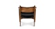 Lento Black Leather Lounge Chair - Gallery View 8 of 14.