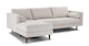 Sven Birch Ivory Left Sectional Sofa - Gallery View 3 of 13.