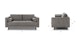 Sven Briar Gray 72" Sofa - Gallery View 11 of 11.