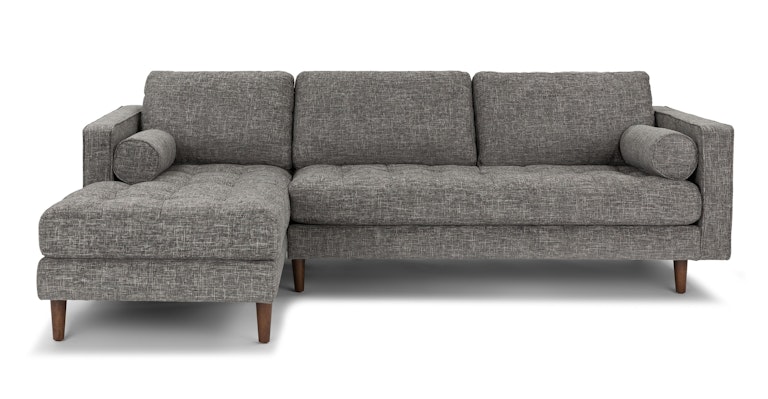 Sven Briar Gray Left Sectional Sofa - Primary View 1 of 13 (Open Fullscreen View).