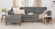 Sven Briar Gray Left Sectional Sofa - Gallery View 2 of 13.