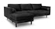 Sven Oxford Black Left Sectional Sofa - Gallery View 3 of 9.