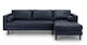 Sven Oxford Blue Right Sectional Sofa - Gallery View 1 of 12.
