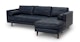 Sven Oxford Blue Right Sectional Sofa - Gallery View 3 of 12.
